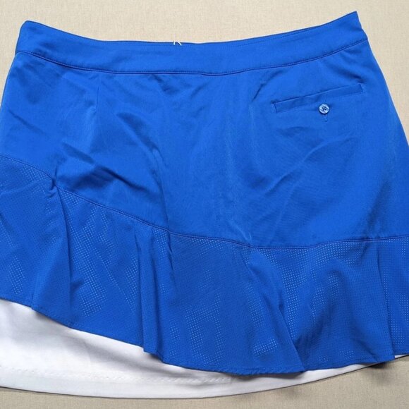 NWT Lady Hagen Golf Women's Skort Blue White Perforated Size 2 Tennis Golf - Picture 3 of 4